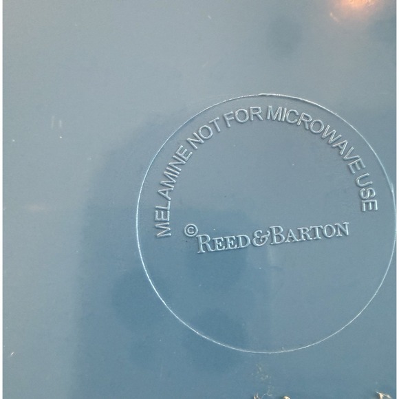 Reed & Barton Child Airplane 2 PC Place Set Melamine Picnic Baby Feeding Retired - Picture 4 of 7